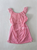 Vintage Pink Chiffon Babydoll (S/M)