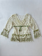Fairy Y2K Green Lace Blouse (S/M)