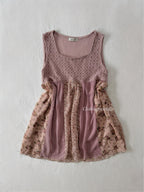 Purple Cotton Chiffon Babydoll (S)