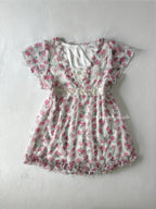 Japanese Floral Chiffon Blouse (M)