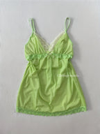 Coquette Green Mesh Mini Dress (S)