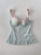 VS Mint Floral Mesh Babydoll (S/36B)