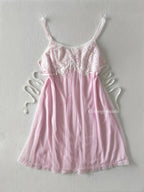 Kayser Lila Chiffon Lace Babydoll size S