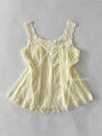 Shadow Line Mini Yellow Chiffon babydoll size S/M