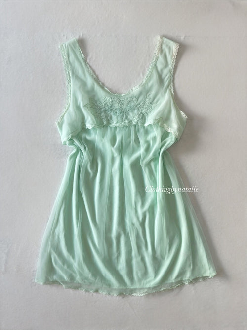 Princess Green Chiffon Babydoll size S/M