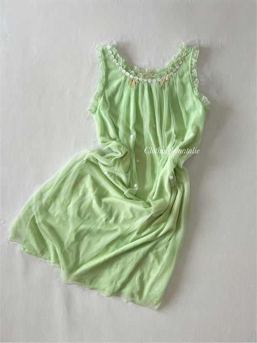 Tinkerbell Green Chiffon Nightgown size S