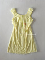Miss Elaines Yellow Chiffon Babydoll size S/M