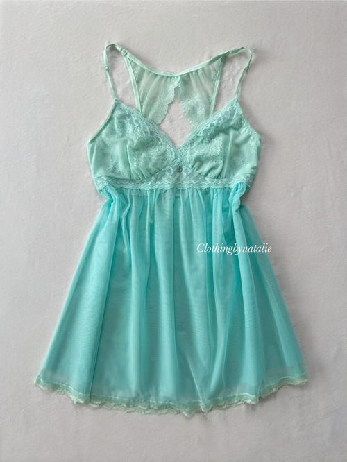 Fairy Green Mesh Babydoll Size S/M