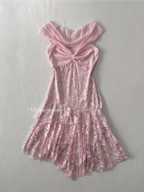 Pink Lace Midi Gown Size XS/S