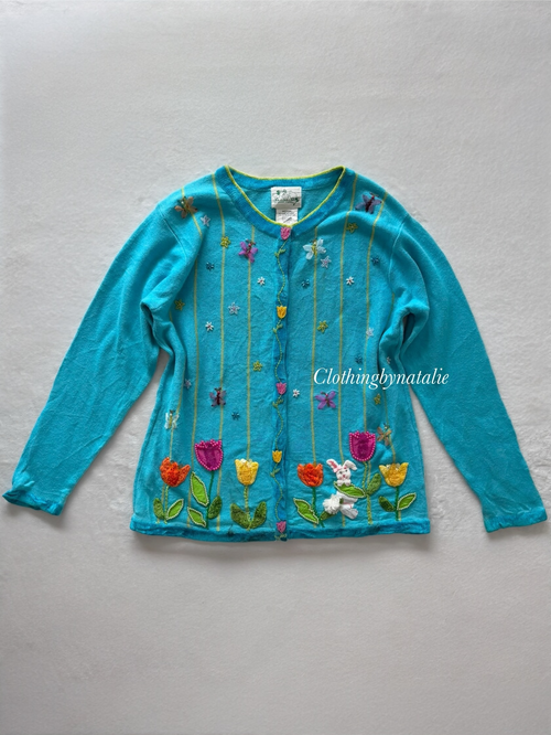 Vintage The Quacker Factory Cardigan Size