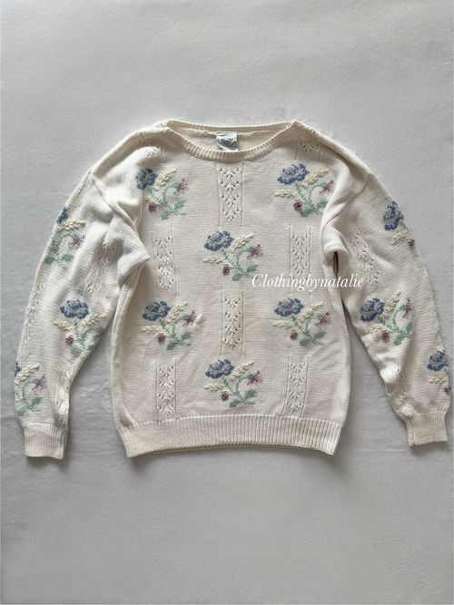 Vintage Laura Ashley Sweater Size S/M