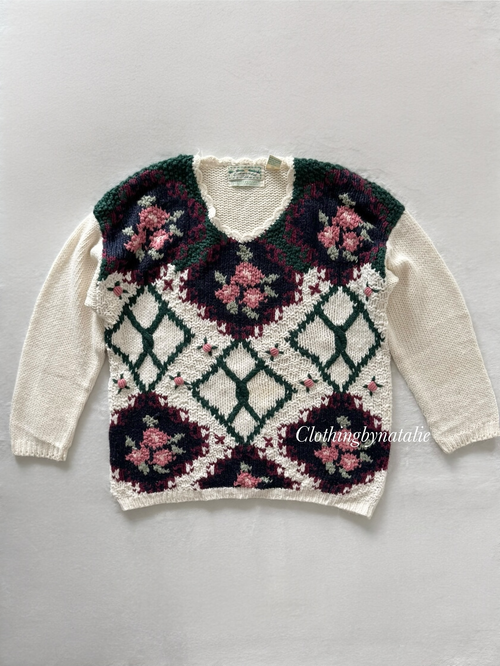 Vintage Emerald Jumper size M