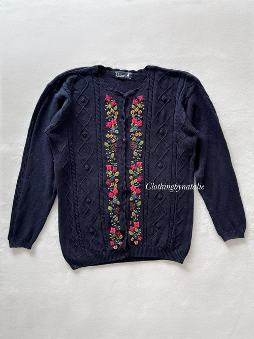 Vintage Tulchan Knit Cardigan Size M