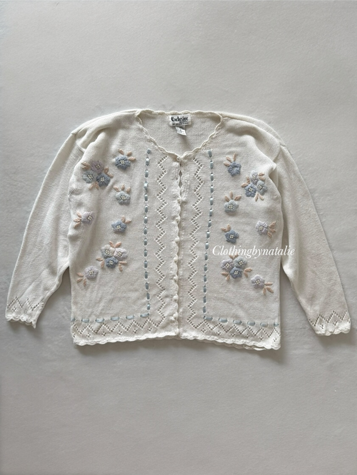 Vintage Exclusive Imports Knit Cardigan Size M