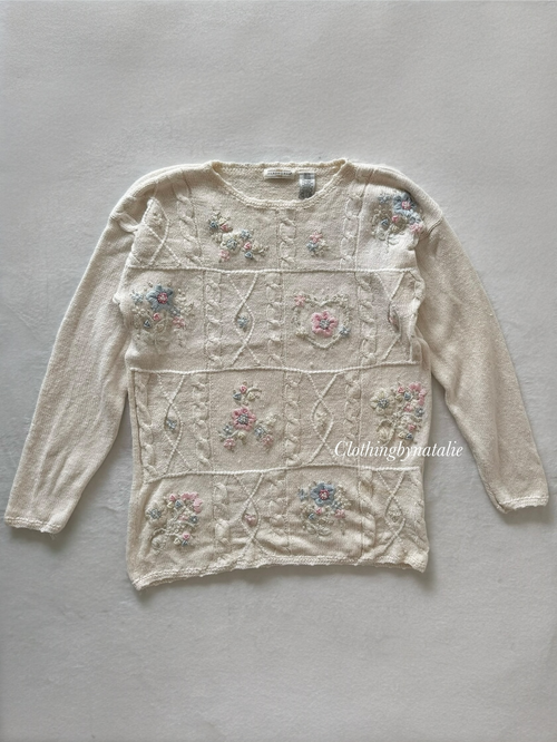 Vintage Yarnworks Knit Jumper Size S/M