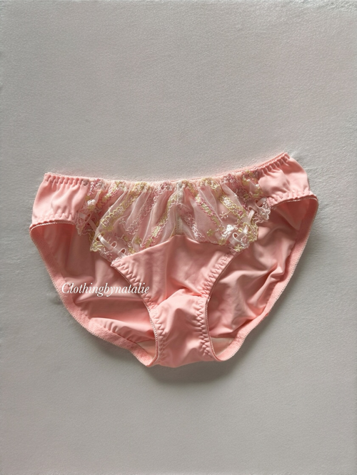 Triumph Pink Floral Lingerie Set Size 75A