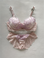 Japanese Floral Purple Lingerie Set Size 70D