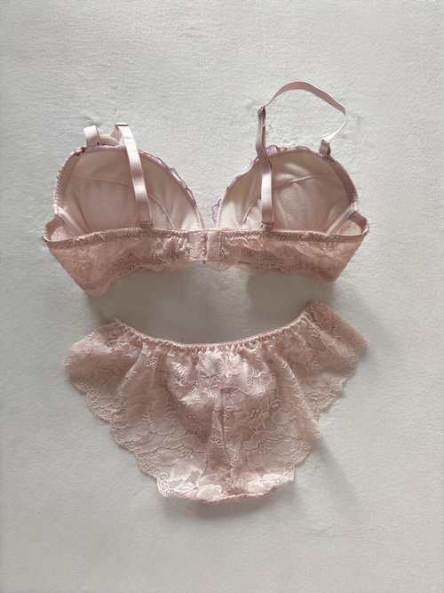 Japanese Floral Purple Lingerie Set Size 70D