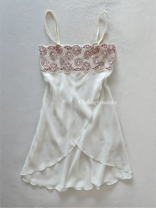 Coquette White Chiffon Babydoll Size S