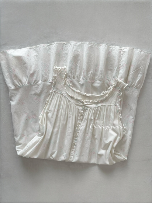 Vintage Prairie Cotton Maxi Gown Size L