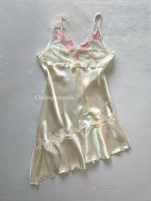 Fishtail Satin Midi Slip Size S/small M