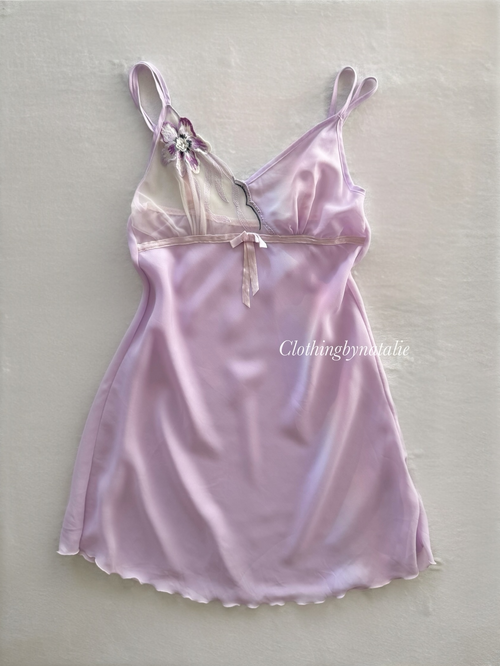 Fairy Lila Chiffon Slip Size S