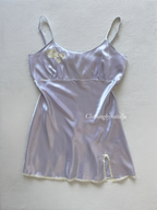 George Purple Satin Mini Dress size L