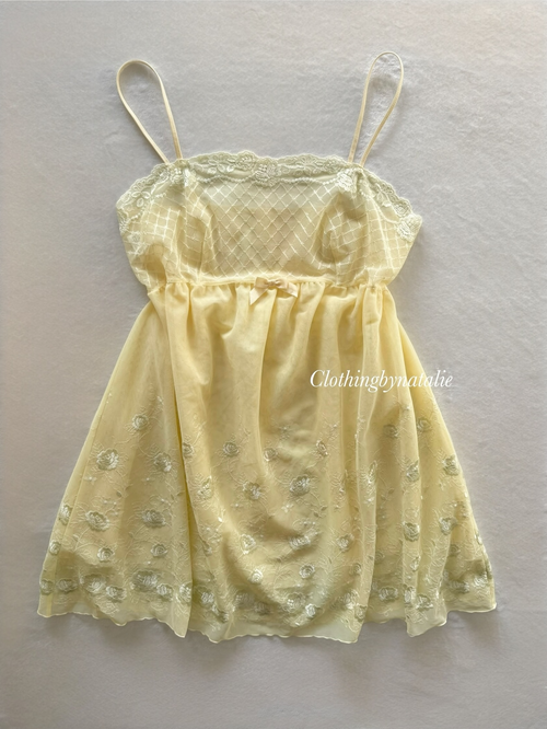 Fairy Floral Mesh Babydoll Size M