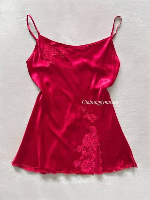 Victoria’s Secret Red Satin Mini Dress Size S/M