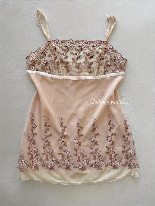 Floral Lace Slip Dress Size S