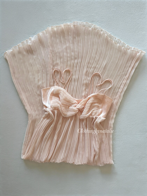 Flora Nikrooz Pleated Chiffon Slip Size S