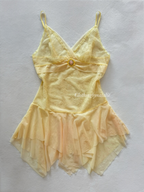 Fairy Yellow Mesh Babydoll Size S