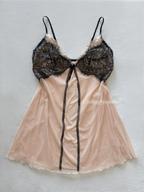 Glitter Sheer Mesh Babydoll Size S/M