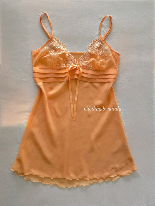 Orange Chiffon Slip Size S