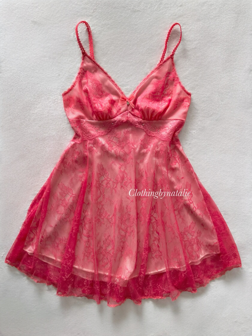 Fairy Red Lace Babydoll Size S