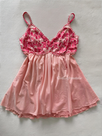 Pink Nylon Babydoll Size L