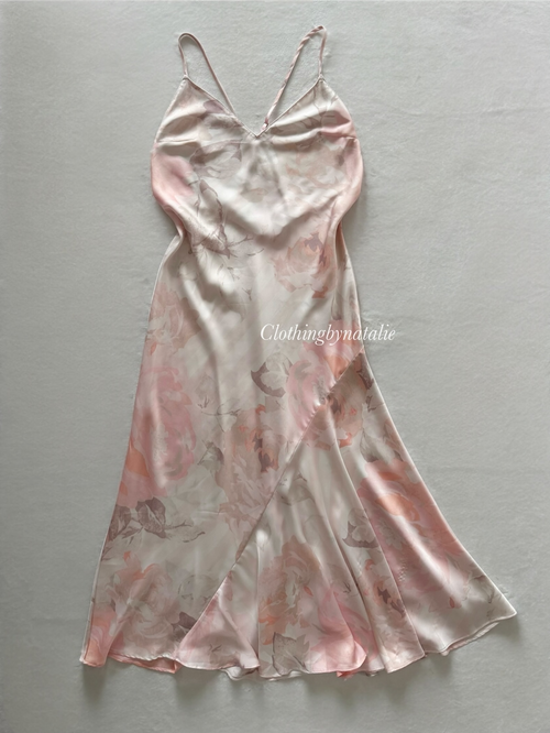 Victoria’s Secret Floral Satin Maxi Slip Size S