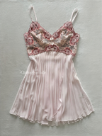 Fairy Pink Pleated Chiffon Slip Size S