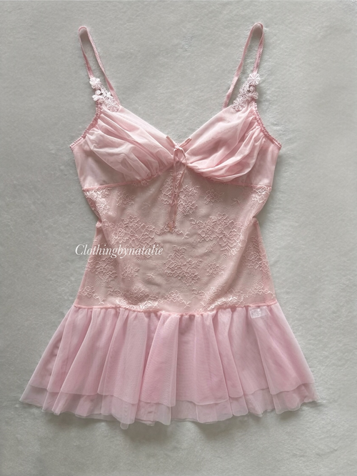 Coquette Pink Ballerina Babydoll Size S