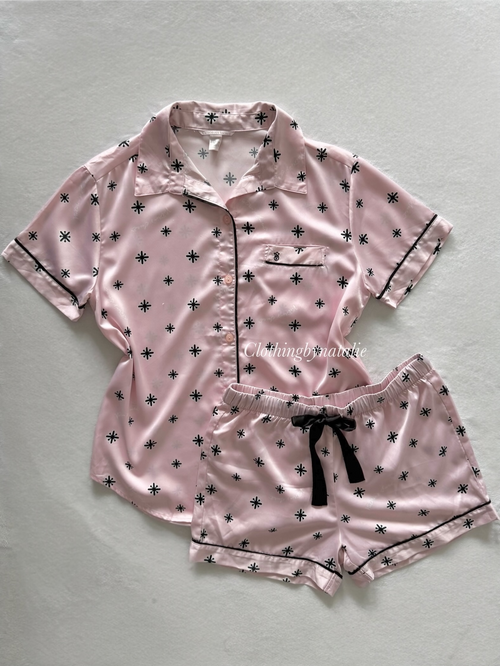 Victoria’s Secret Pink Satin Pyjama Set Size S