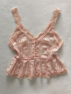 Fairy Pink Lace Cami Size M