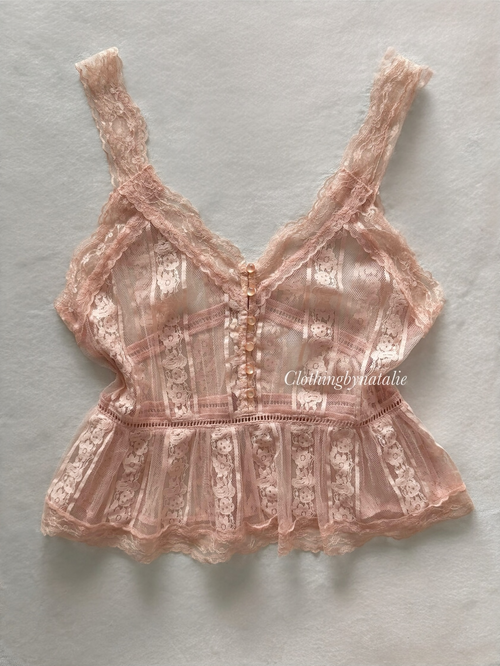 Fairy Pink Lace Cami Size M