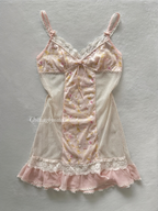 Fairy Pink Lace Slip Size S