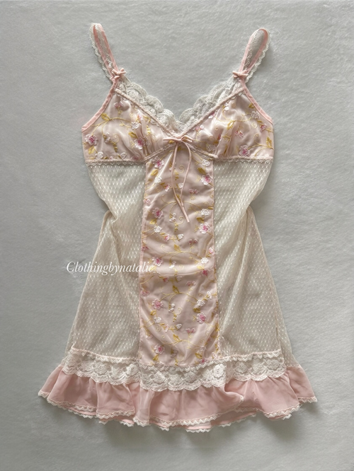 Fairy Pink Lace Slip Size S