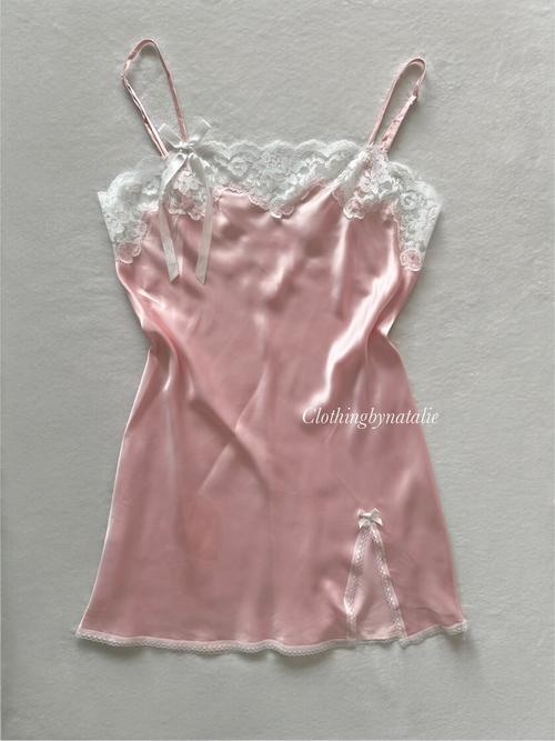 Victoria’s Secret Pink Satin Mini Dress Size S