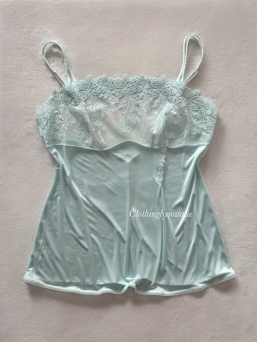 Baby Blue Nylon Cami Size M