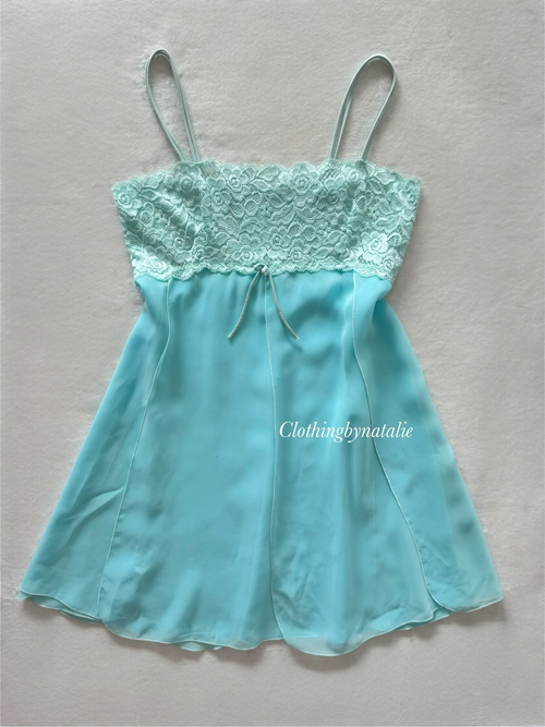 Baby Blue Chiffon Babydoll Size S