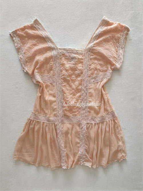 ASOS Orange Cotton Babydoll Size L