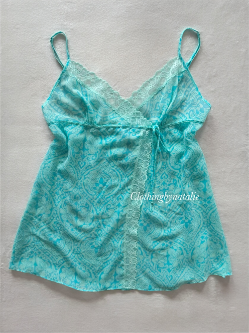 Victoria’s Secret Blue Chiffon Slip Size S