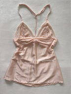 Soft Orange Satin Mini Dress Size S